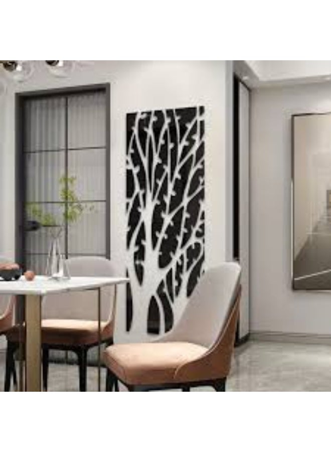 EMAAZZ LLC Modern Tree Acrylic Wall Art Panel Decorative Abstract Nature Design Indoor Wall Hanging Partition for Living Room Hallway Home Decor - Image 3